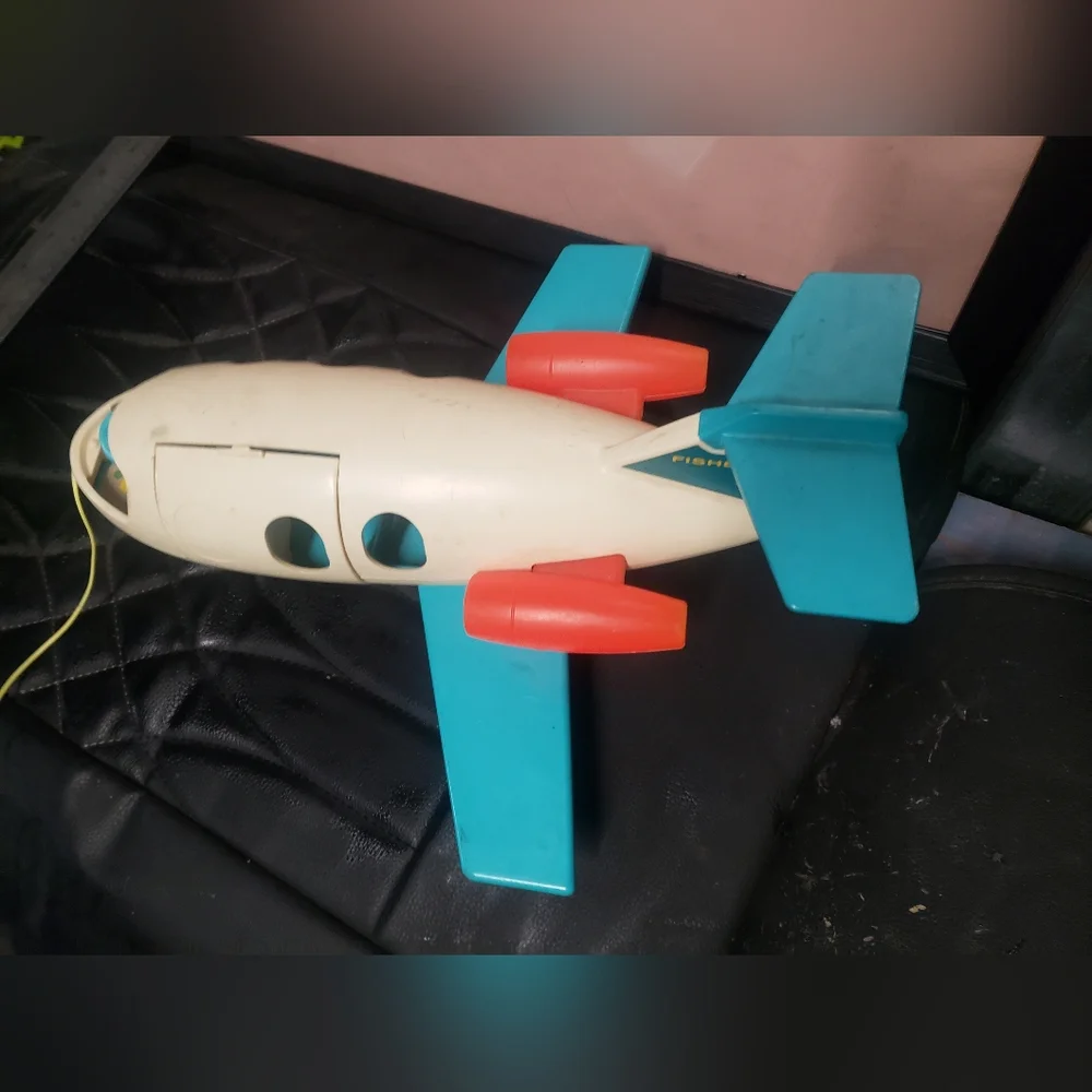 ✈️ Vintage 1970-72 Fisher-Price Little People Jet Airliner #462 + 2 Bonus (3PC.) - Picture 6 of 14